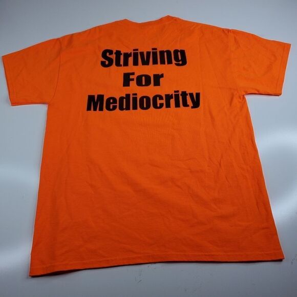 L vintage BLUES BROTHERS GUITAR MILLER LITE Y2K orange TSHIRT LARGE - Picture 11 of 11